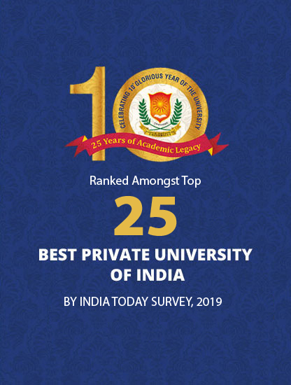 Ranked Amongst Top 25 Best Private Universities of India by India Today Survey,2019
